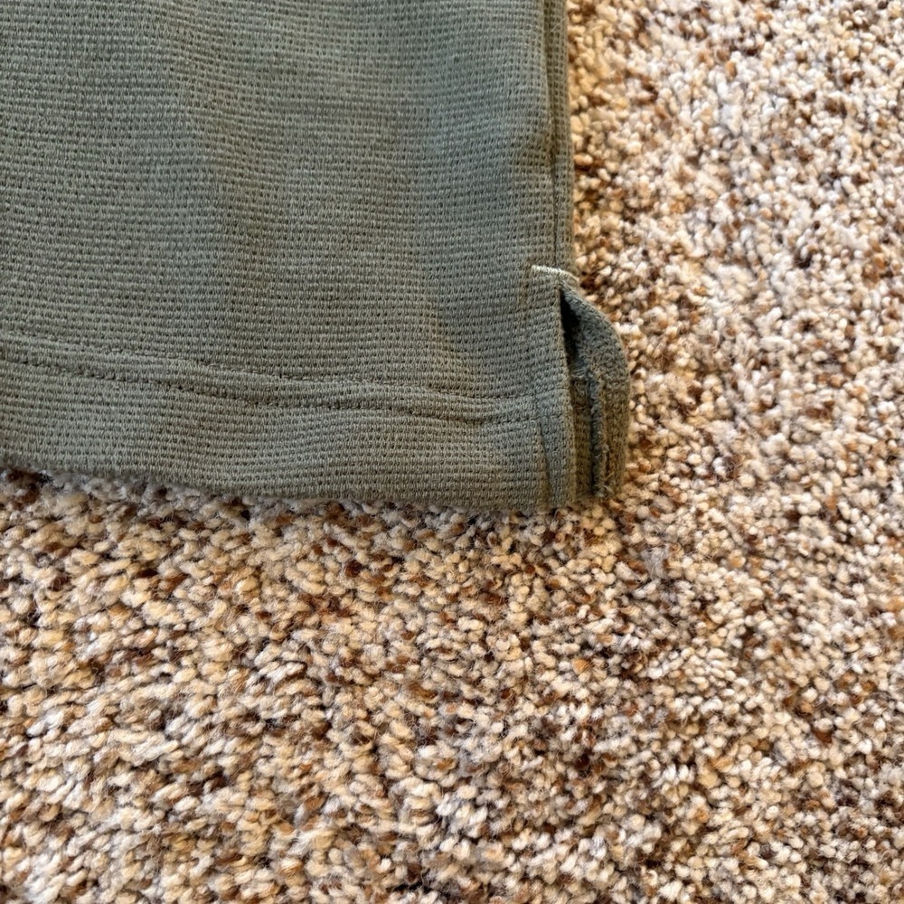 Goodfellow & Co XXL Olive Waffle Knit Henley Long Sleeve Thermal Shirt Layer EUC - Picture 6 of 12